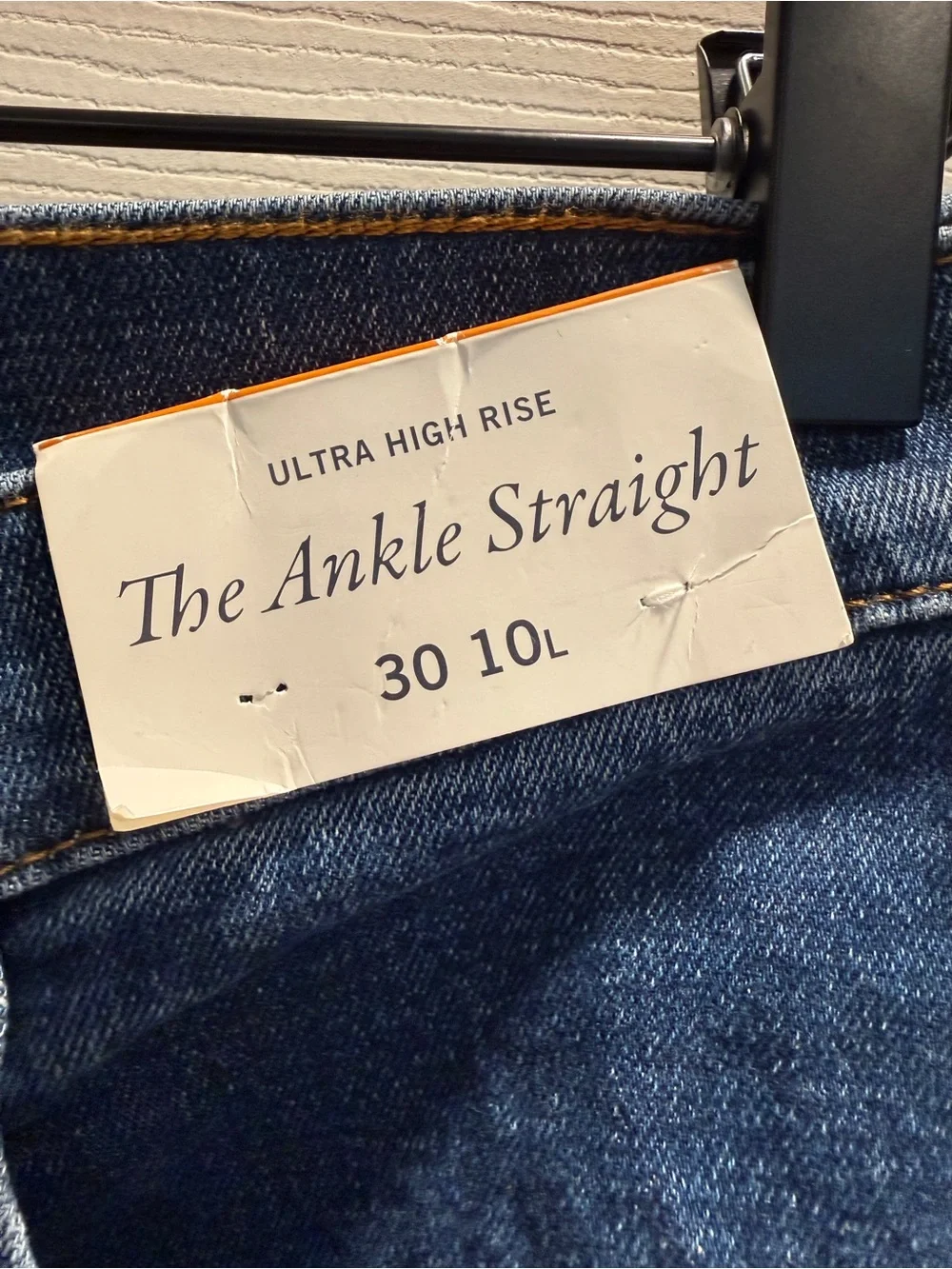 Abercrombie and Fitch Ultra High Rise Ankle Straight Jean-30 Long-NWT - Picture 6 of 12